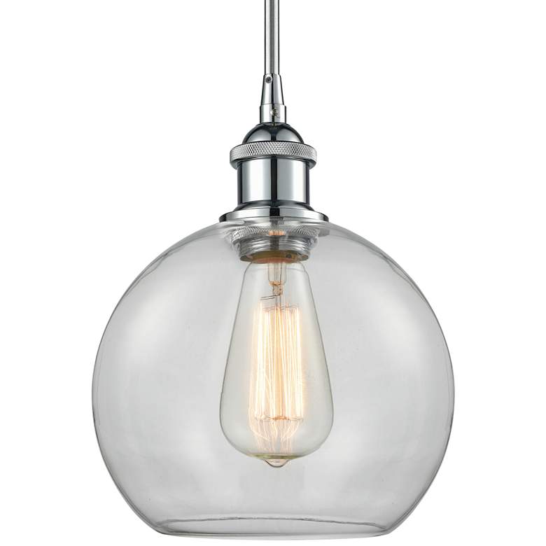 Image 4 Innovations Lighting Athens 8" Chrome Clear Glass Globe Mini Pendant more views