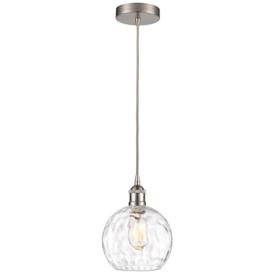 Innovations Lighting Athens 8" Nickel and Water Glass Globe Pendant Innovations Lighting Athens 8" Nickel and Water Glass Globe Pendant