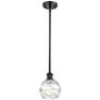1_Innovations Lighting Athens Deco Swirl 6" Matte Black LED Mini Pendant