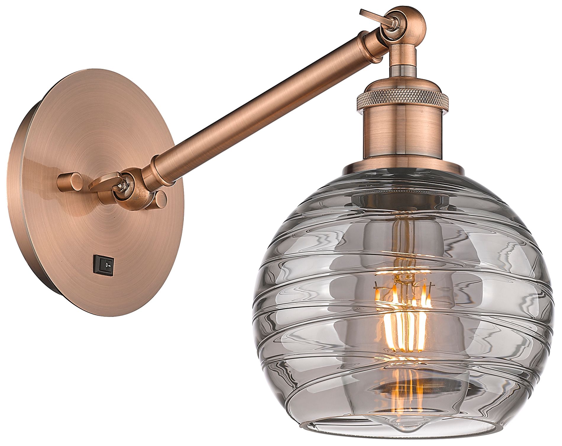 Innovations Lighting Athens Deco Swirl Brown Collection