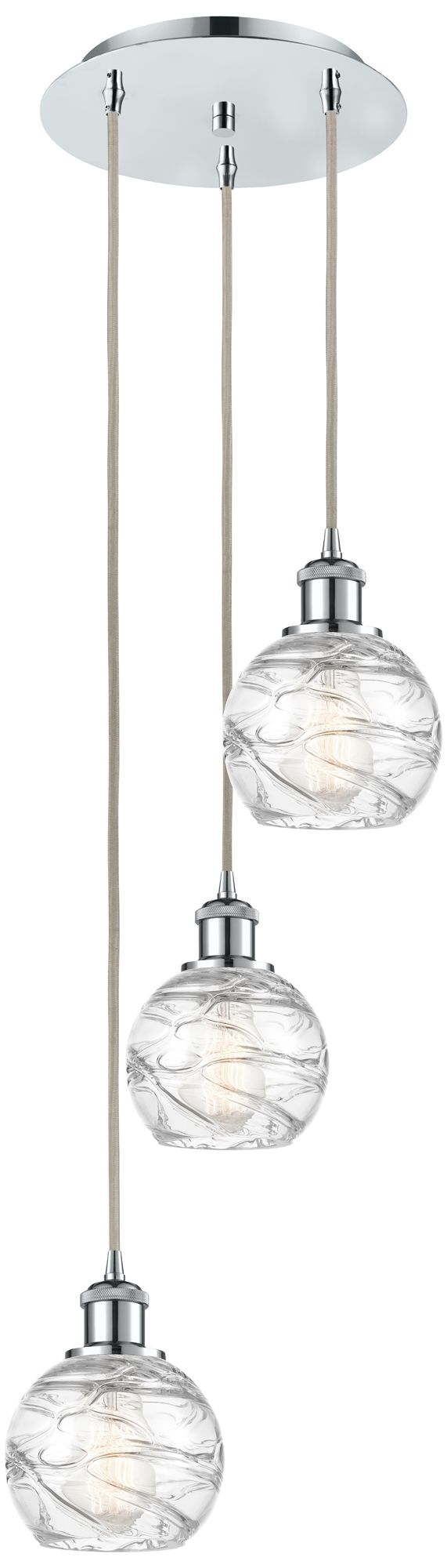 Innovations Lighting Athens Deco Swirl Chrome Collection