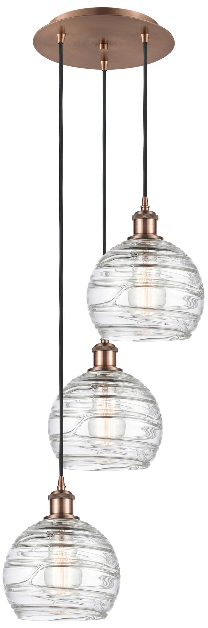 Innovations Lighting Athens Deco Swirl Copper Collection