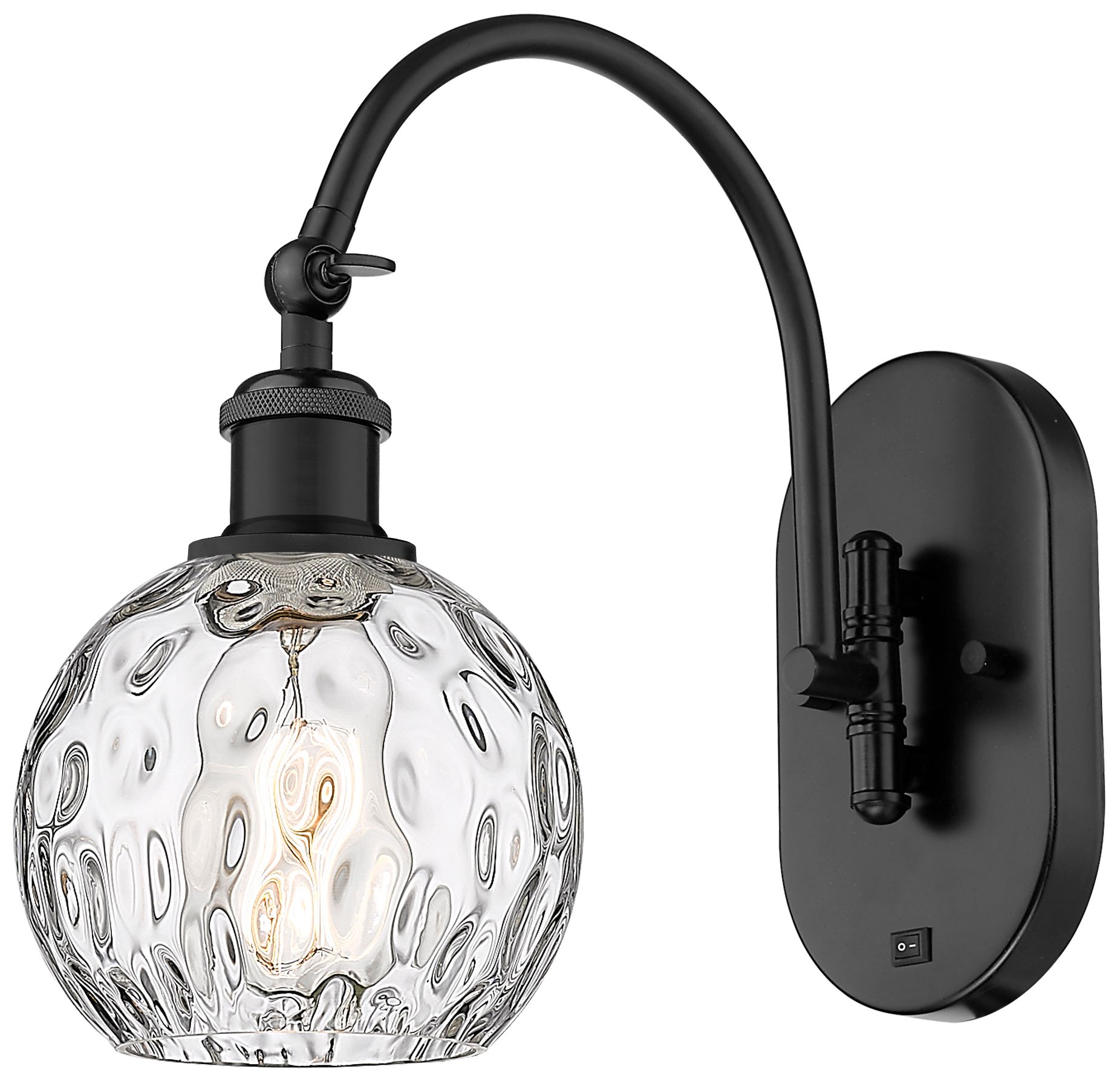 Innovations Lighting Athens Water Glass Black Collection