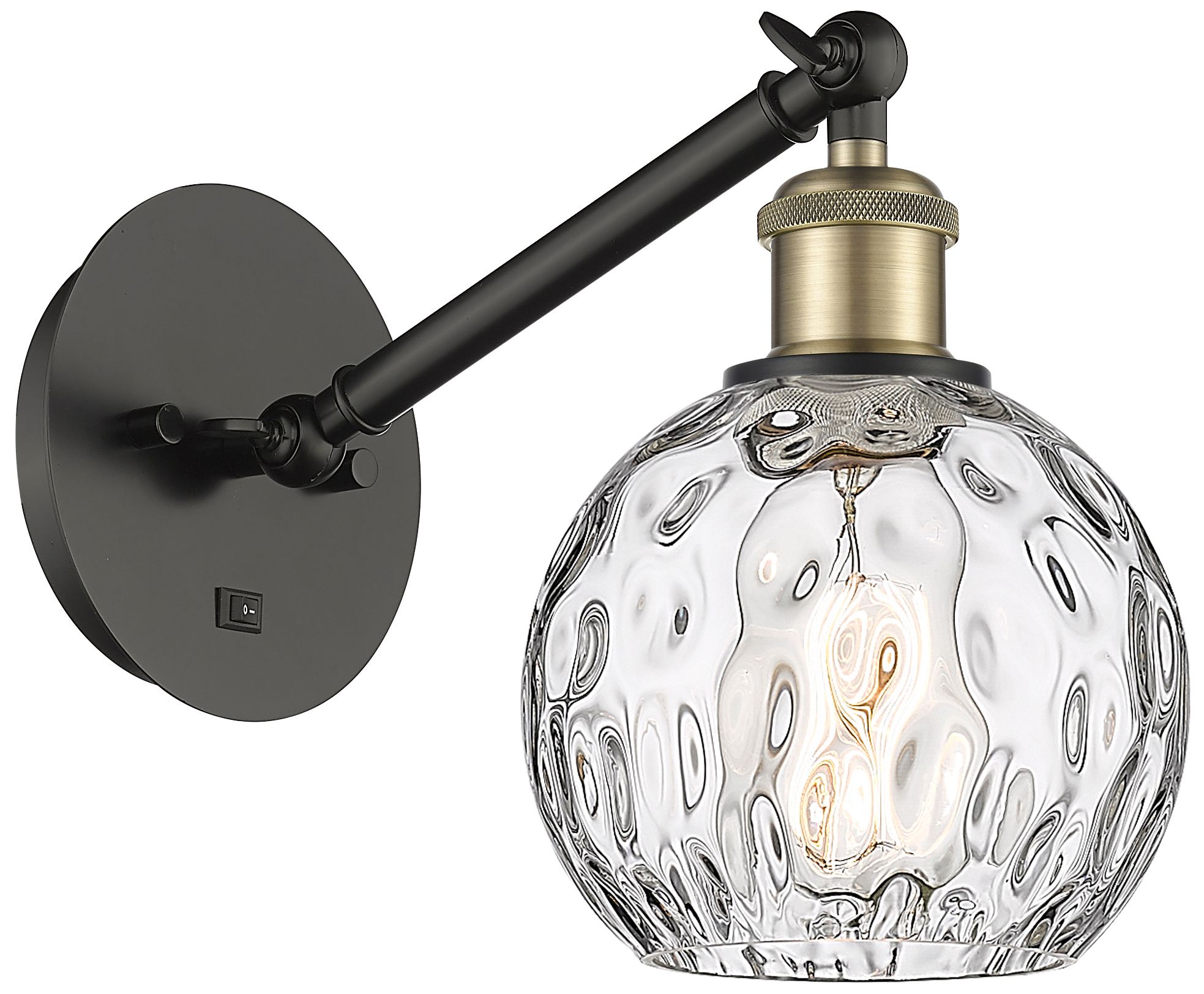 Innovations Lighting Athens Water Glass Black Collection