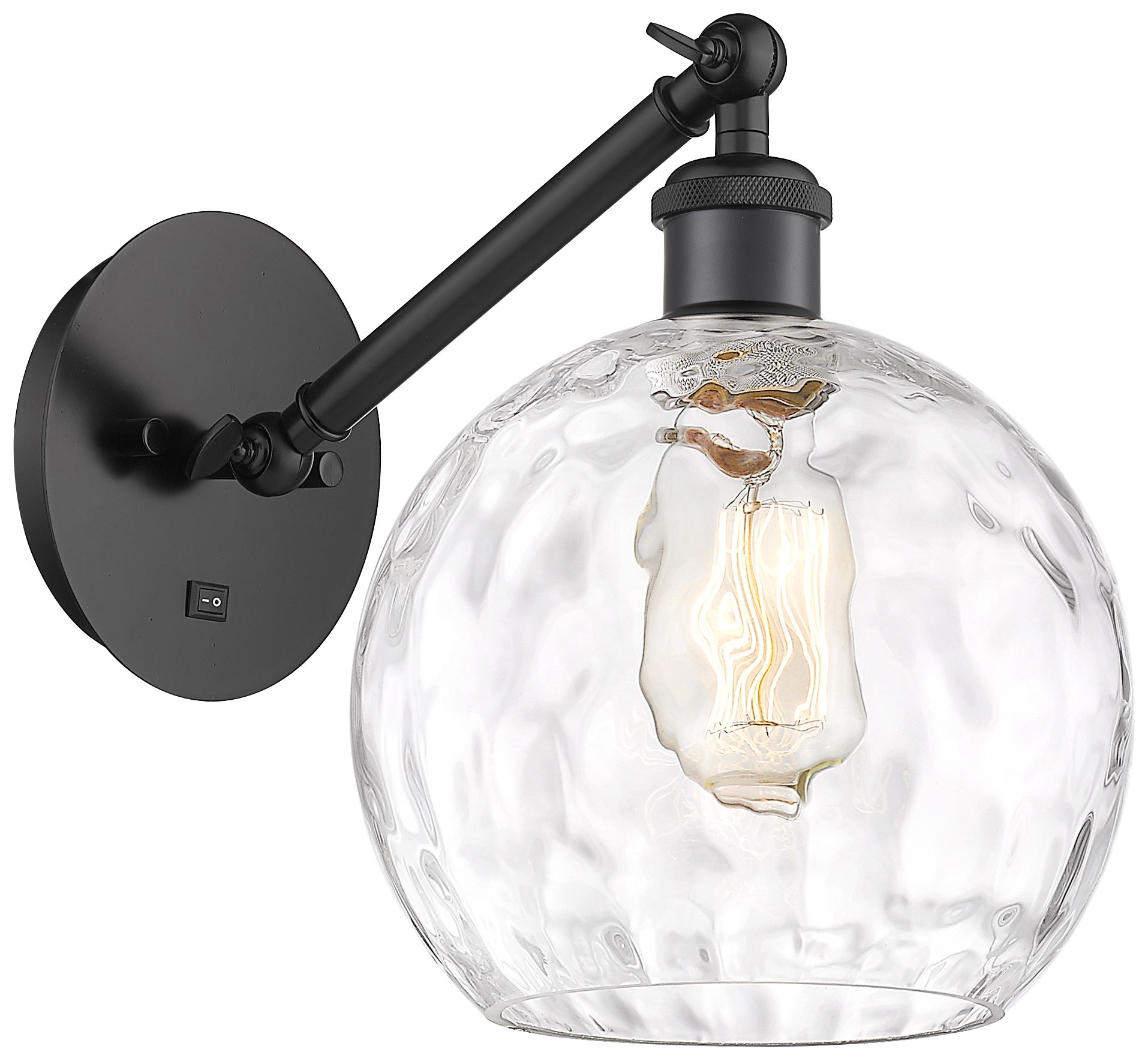 Innovations Lighting Athens Water Glass Black Collection
