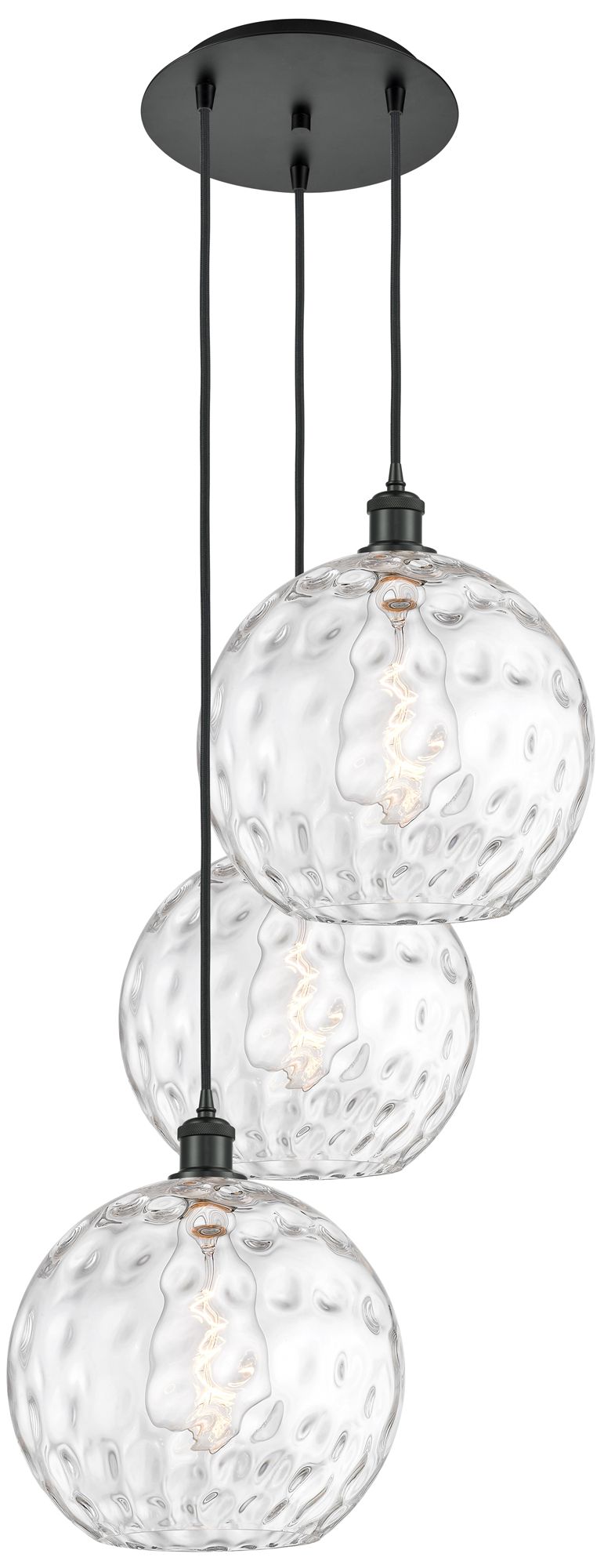 Innovations Lighting Athens Water Glass Black Collection