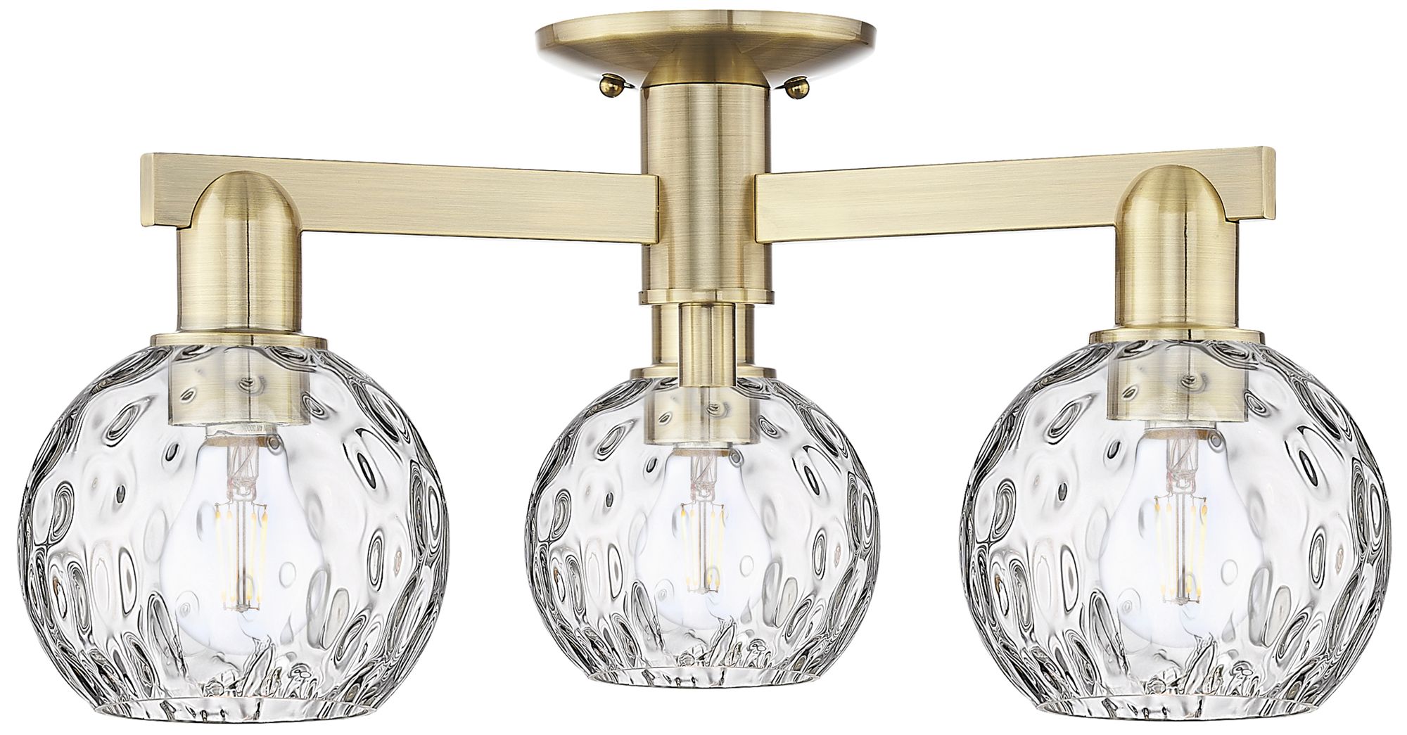 Innovations Lighting Athens Water Glass Brass - Antique Brass Collection