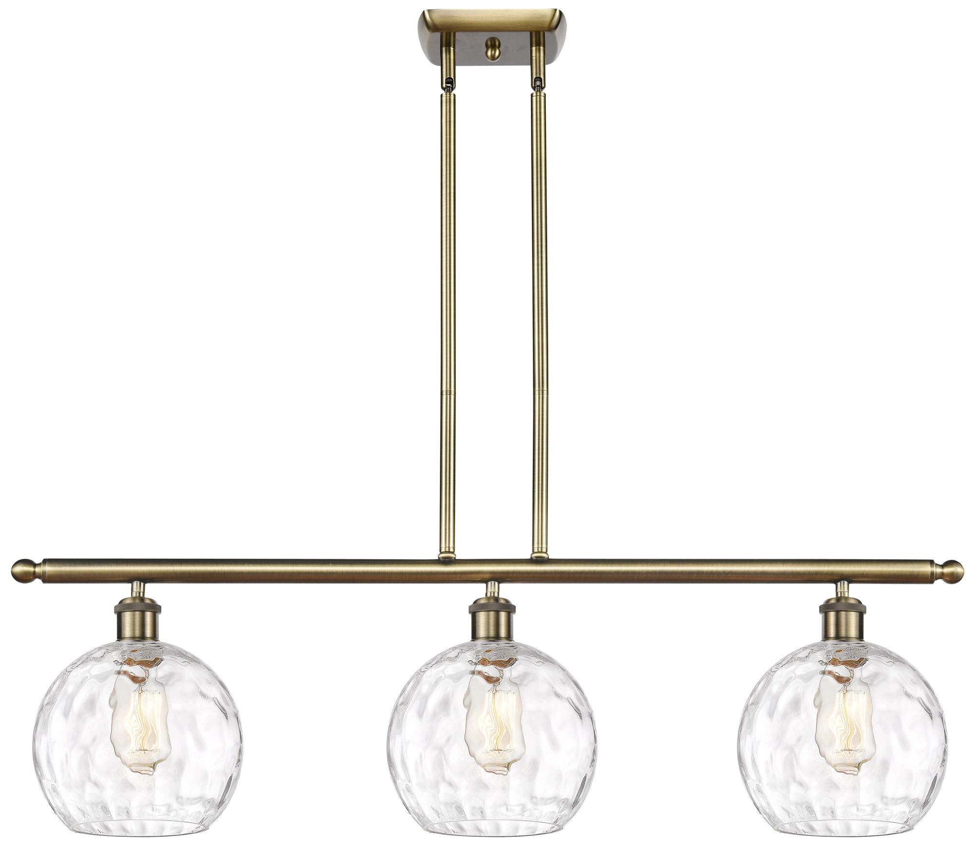 Innovations Lighting Athens Water Glass Brass - Antique Brass Collection