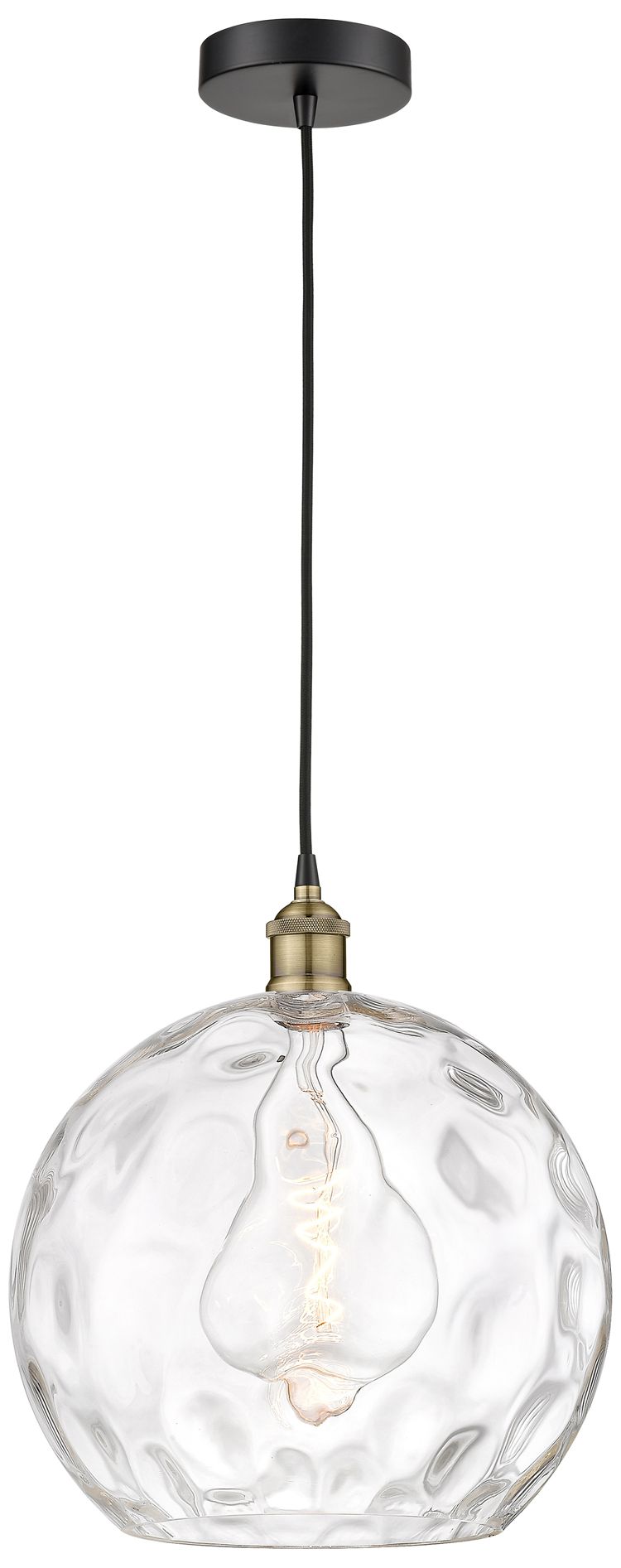 Innovations Lighting Athens Water Glass Brass - Antique Brass Collection