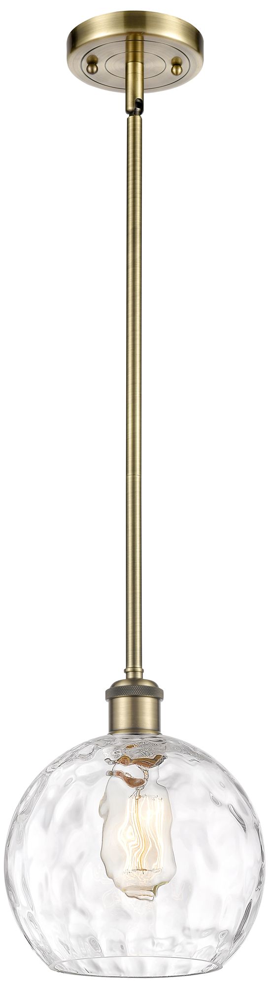 Innovations Lighting Athens Water Glass Brass - Antique Brass Collection