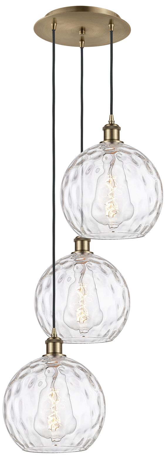 Innovations Lighting Athens Water Glass Brass - Antique Brass Collection