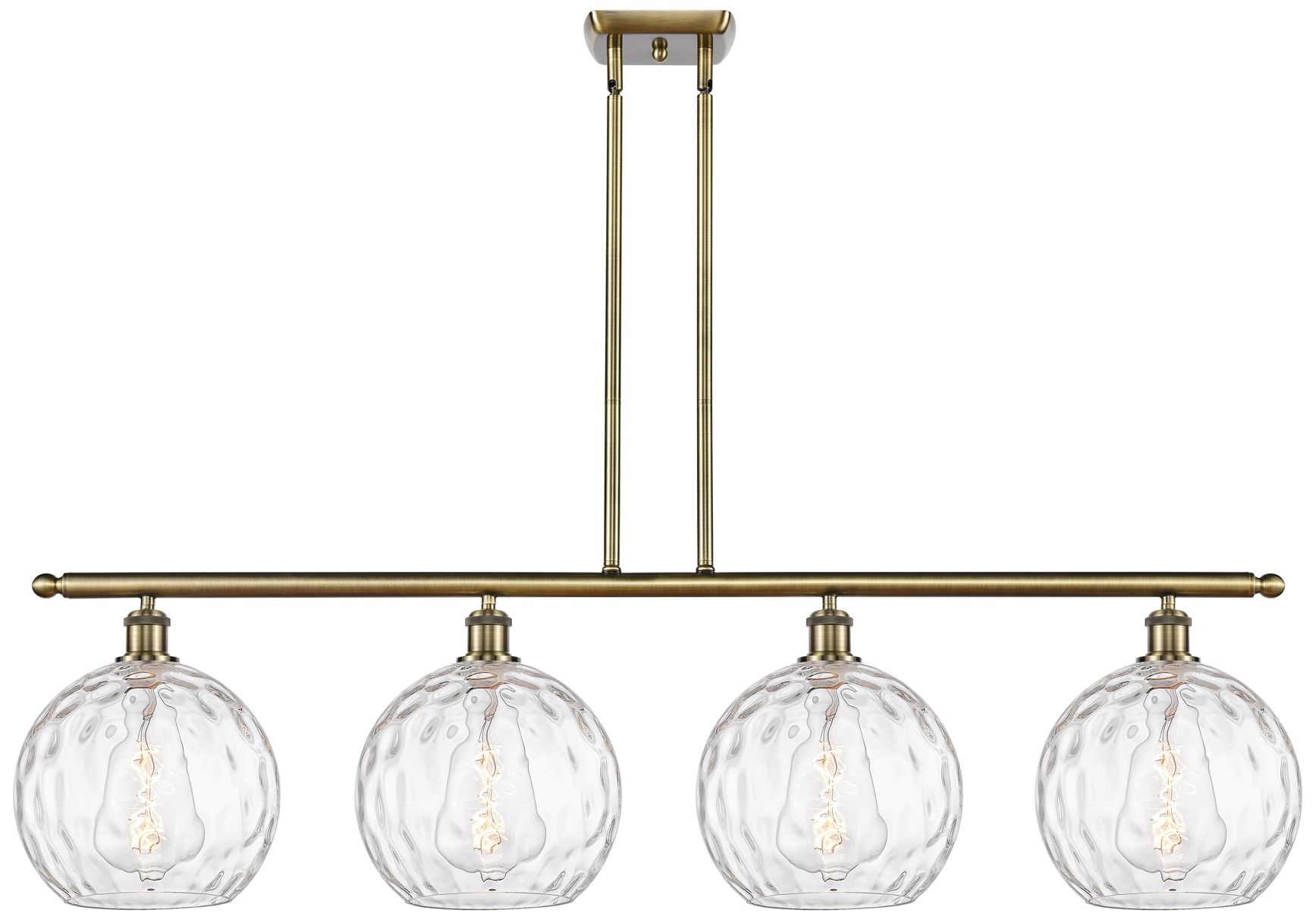 Innovations Lighting Athens Water Glass Brass - Antique Brass Collection