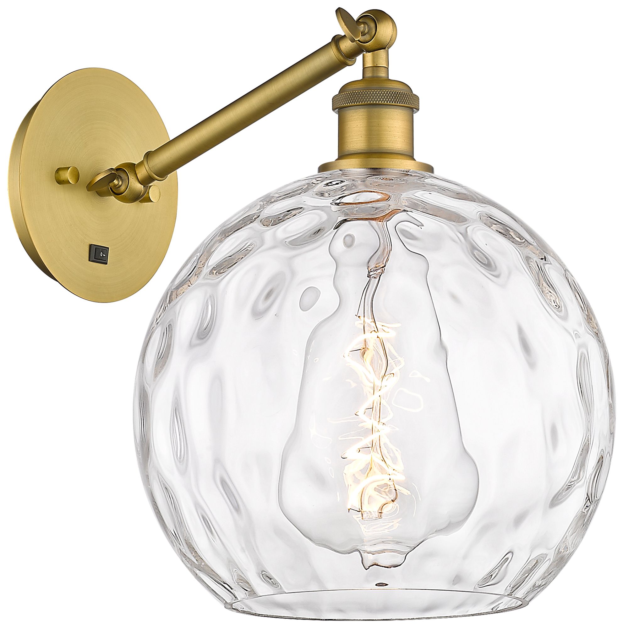 Innovations Lighting Athens Water Glass Brass - Antique Brass Collection