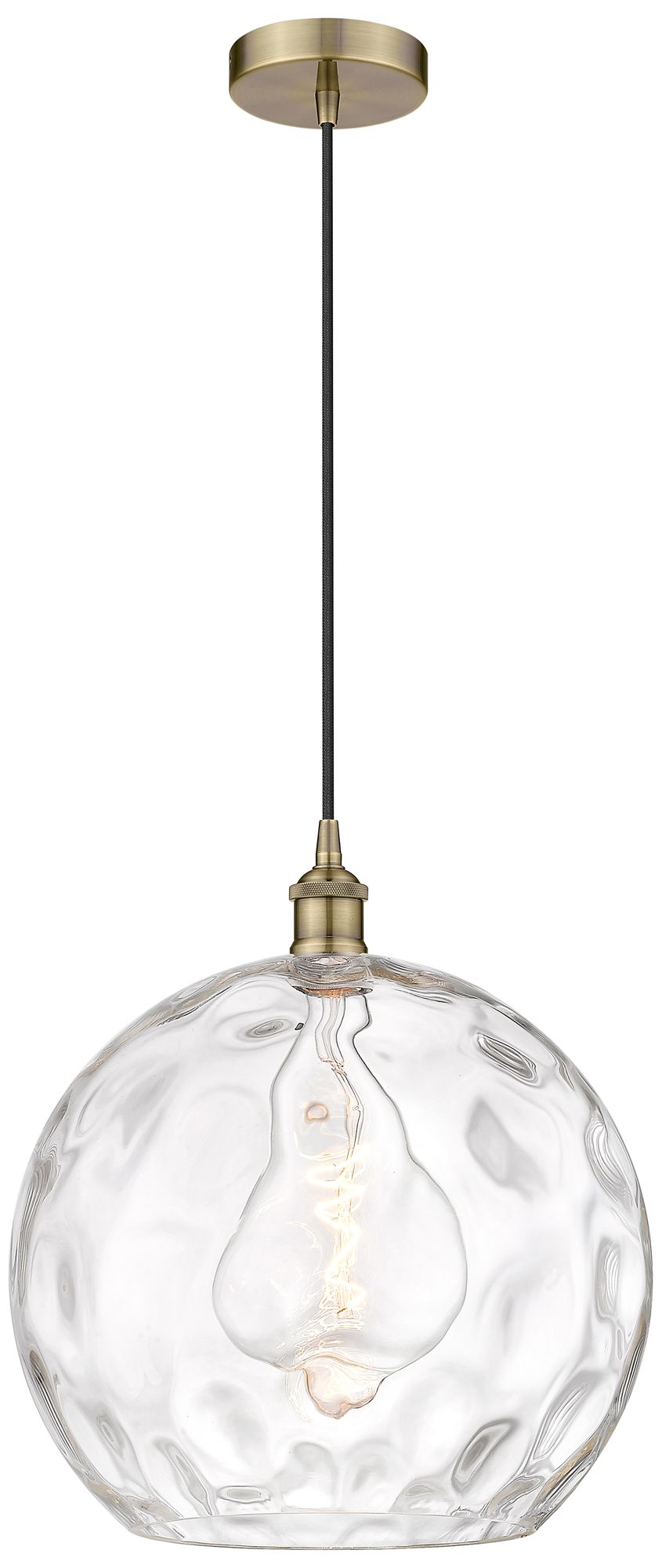 Innovations Lighting Athens Water Glass Brass - Antique Brass Collection