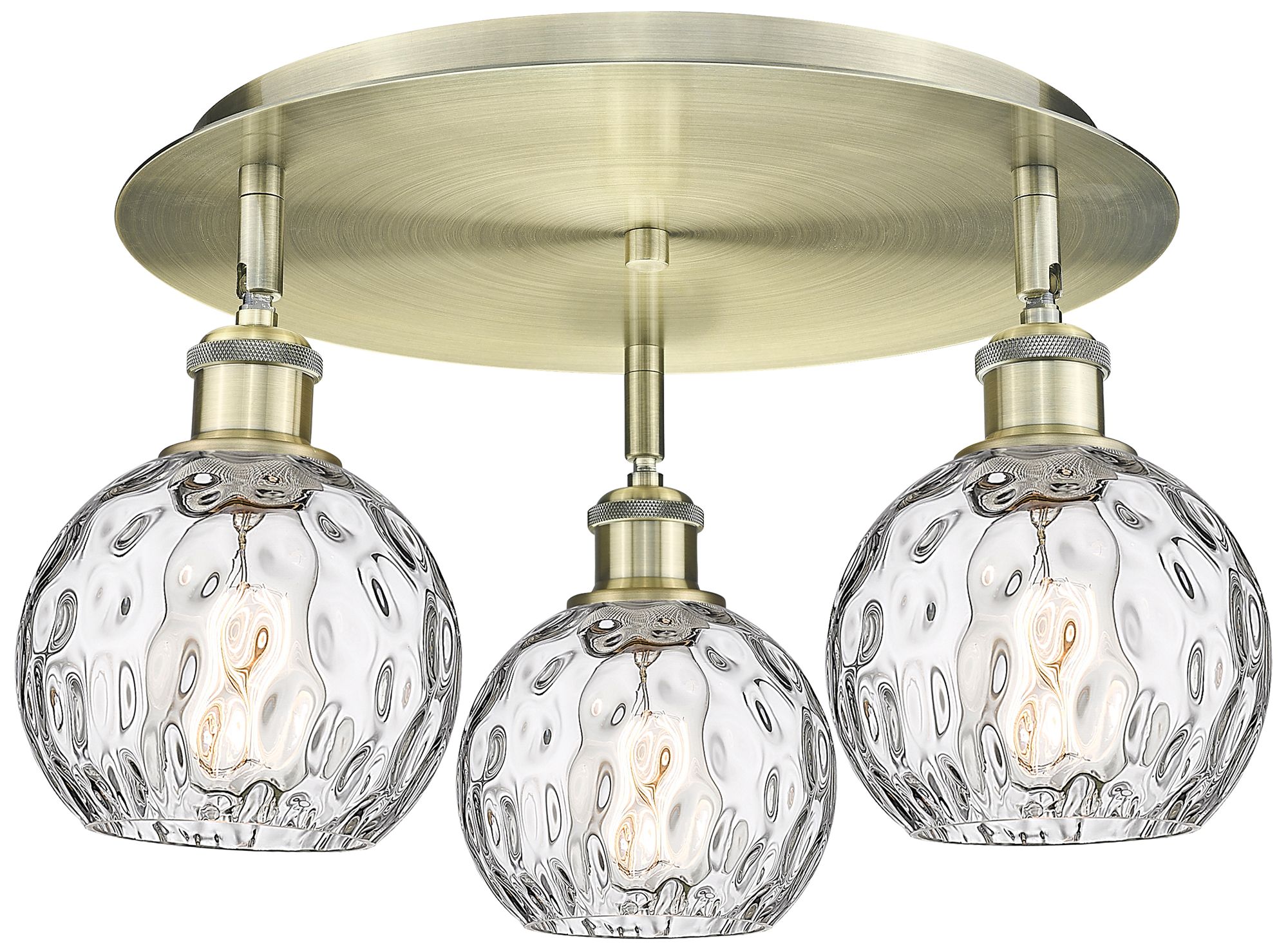 Innovations Lighting Athens Water Glass Brass - Antique Brass Collection