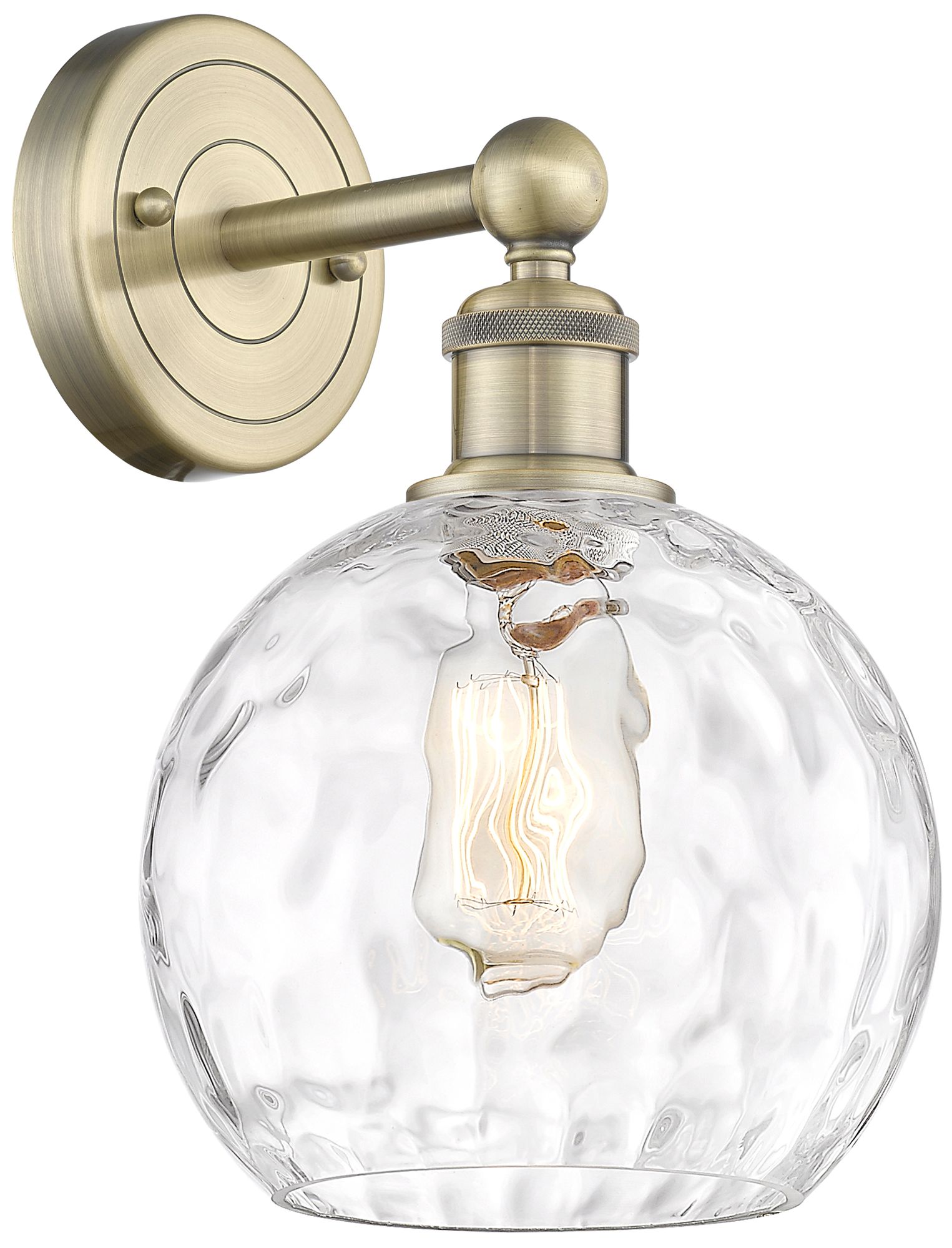 Innovations Lighting Athens Water Glass Brass - Antique Brass Collection