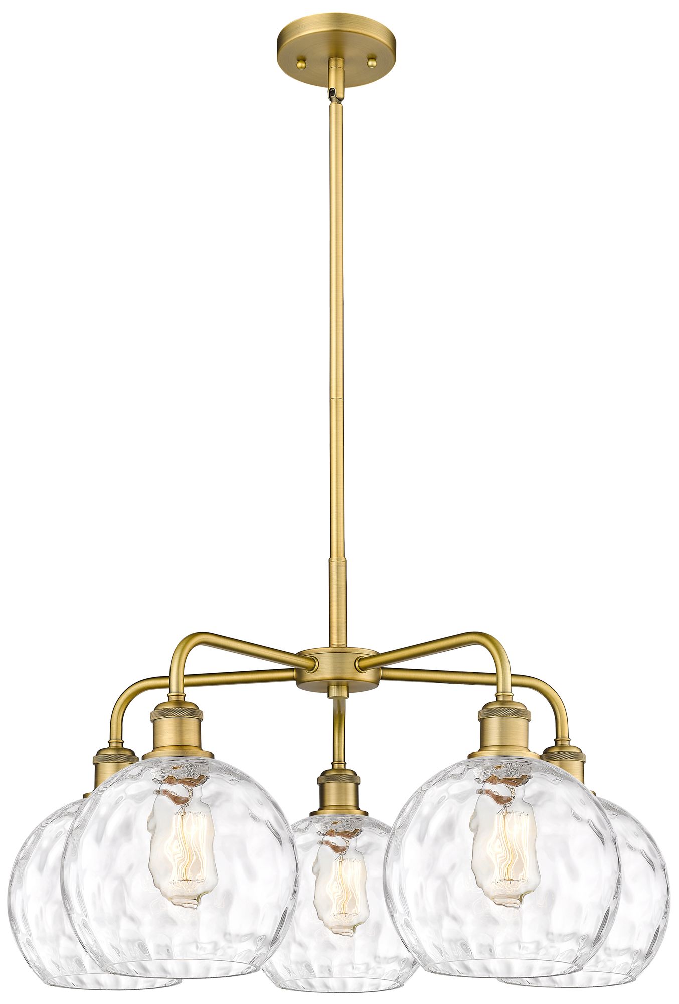 Innovations Lighting Athens Water Glass Brass - Antique Brass Collection