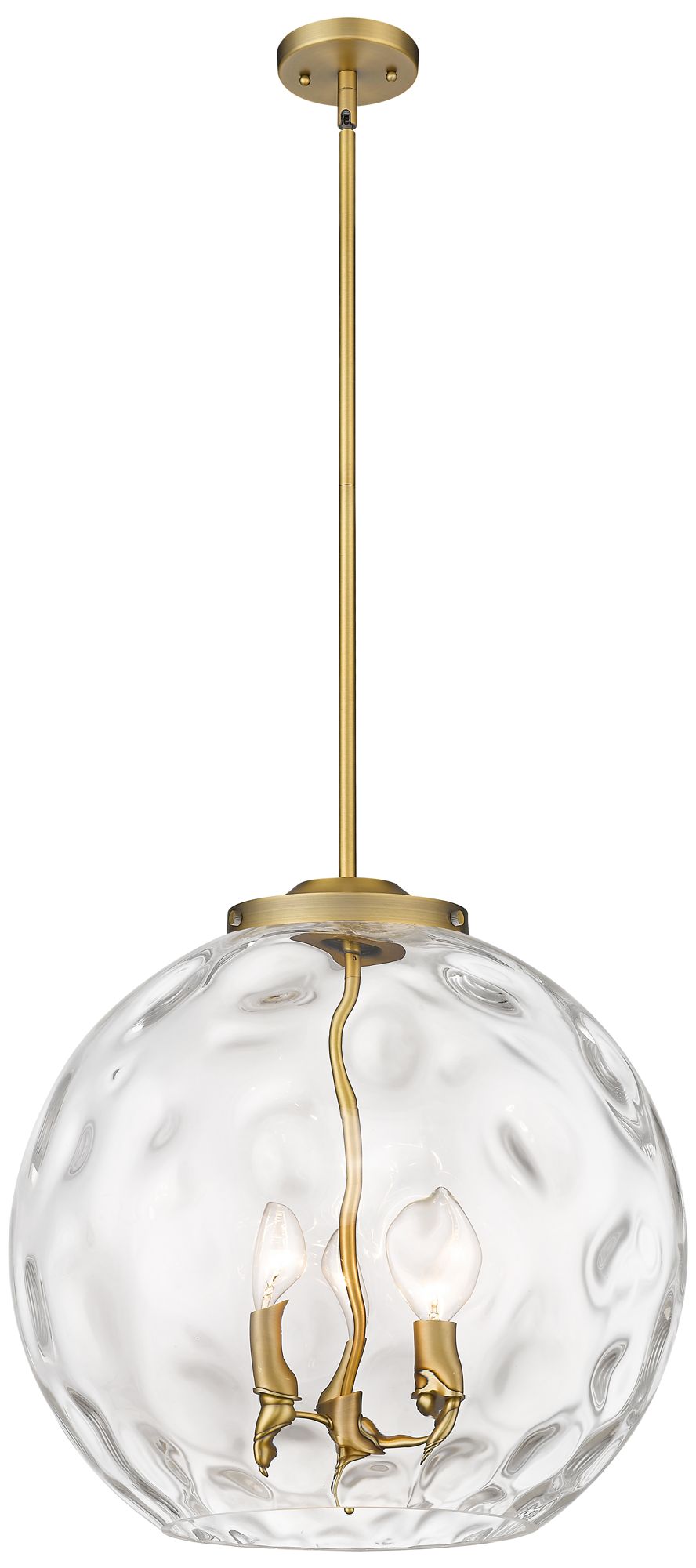 Innovations Lighting Athens Water Glass Brass - Antique Brass Collection