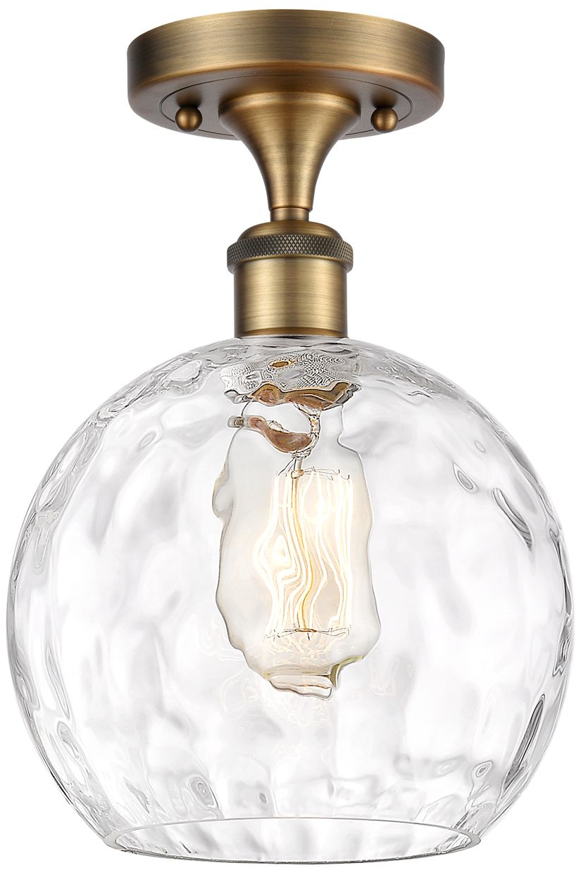 Innovations Lighting Athens Water Glass Brass - Antique Brass Collection