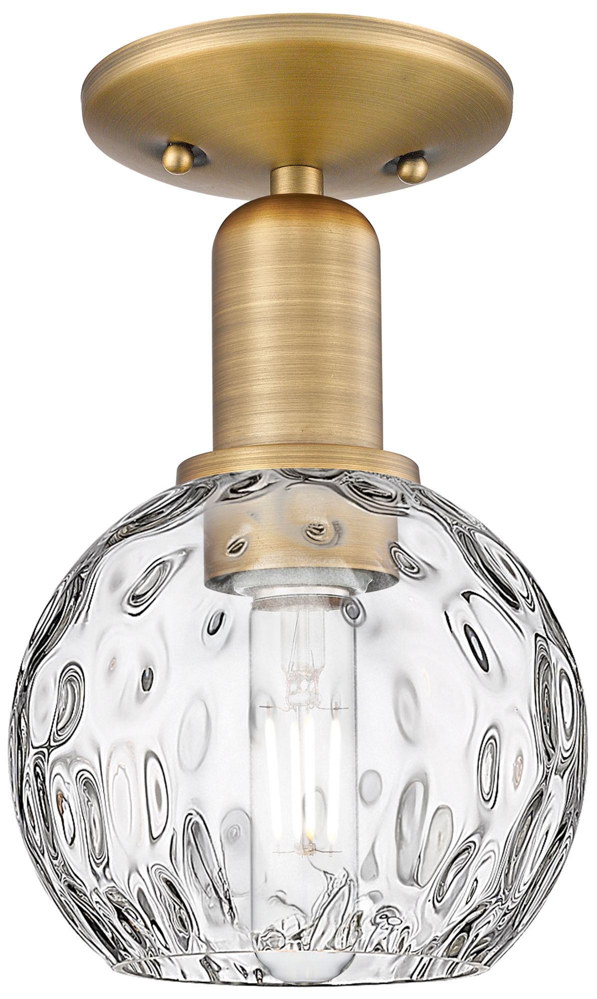 Innovations Lighting Athens Water Glass Brass - Antique Brass Collection