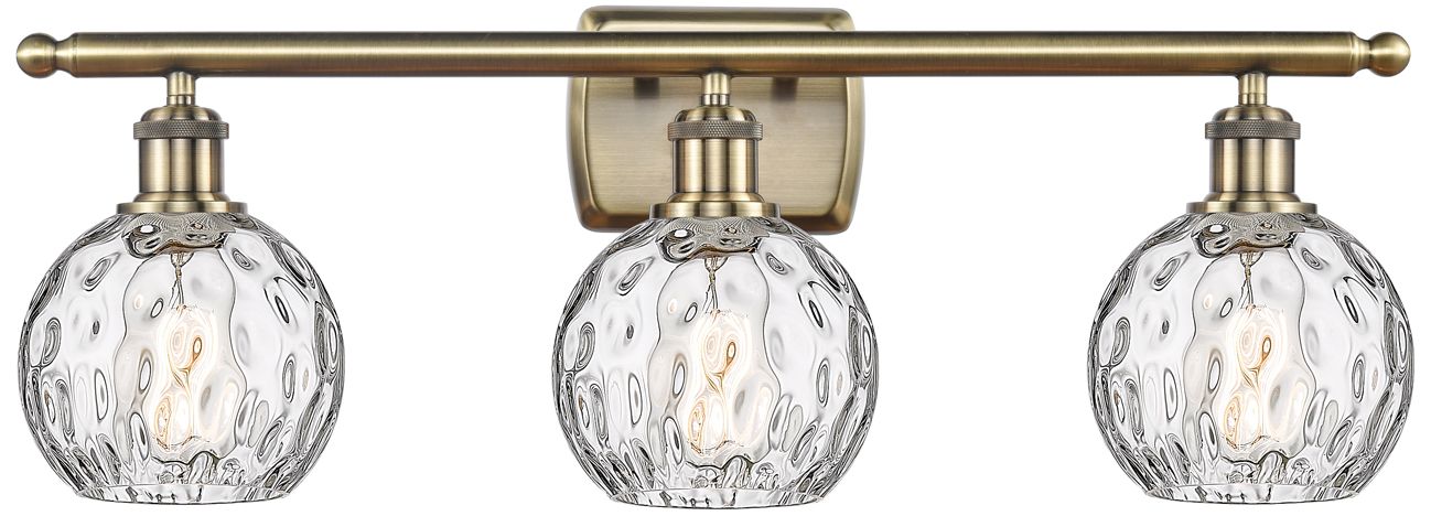 Innovations Lighting Athens Water Glass Brass - Antique Brass Collection