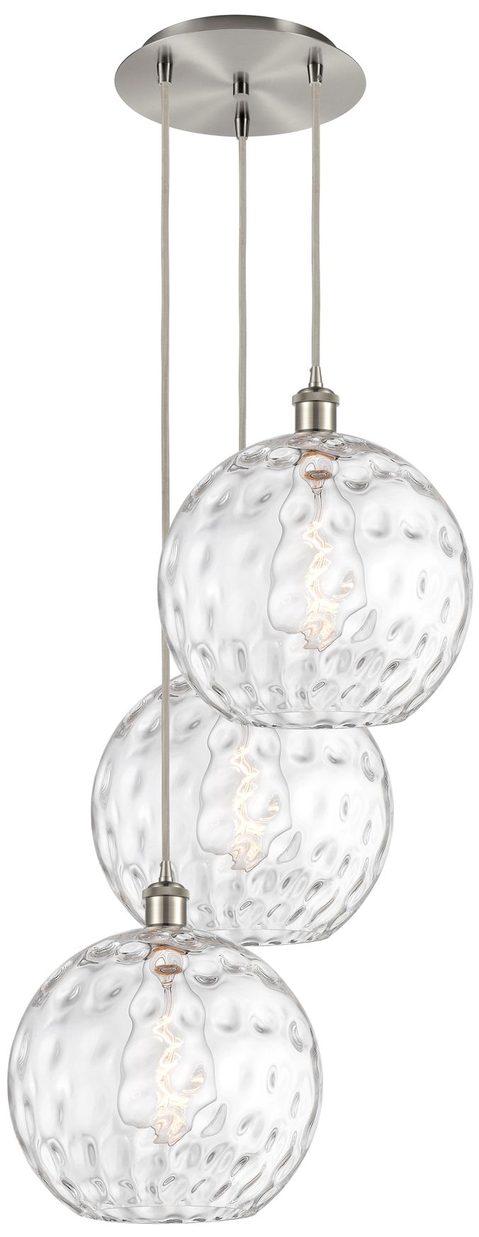 Innovations Lighting Athens Water Glass Brushed Nickel Collection