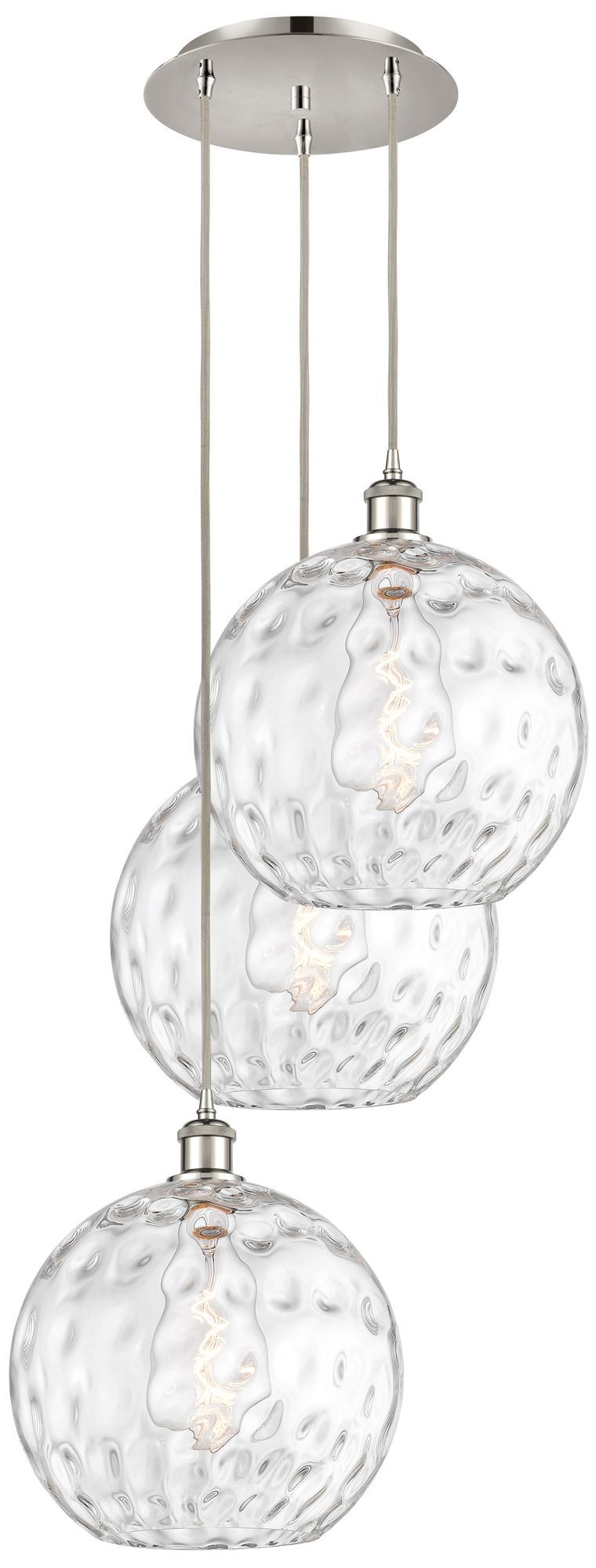 Innovations Lighting Athens Water Glass Silver Collection