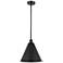 Innovations Lighting Ballston 16" Matte Black Modern Cone Pendant