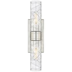 Innovations Lighting Ballston 18" Deco Swirl and Nickel Bath Light