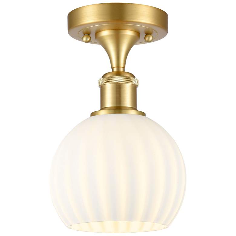 Image 1 Innovations Lighting Ballston 6" Gold and Venetian Glass Ceiling Light