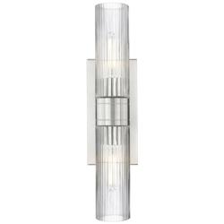 Innovations Lighting Ballston Urban 18" Glass and Nickel Bath Light