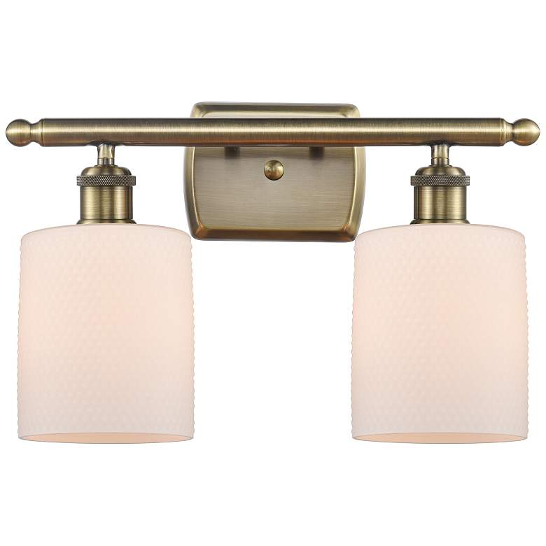 Image 1 Innovations Lighting Balston 16" Wide 2-Light Brass Finish Bath Light