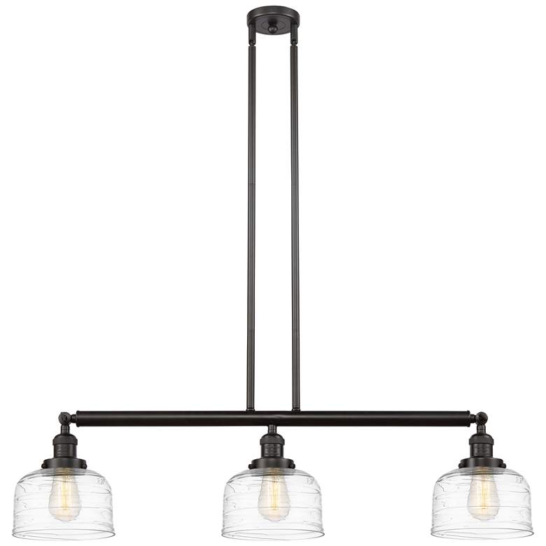 Image 1 Innovations Lighting Bell 40 1/2" Bronze Linear Island Pendant