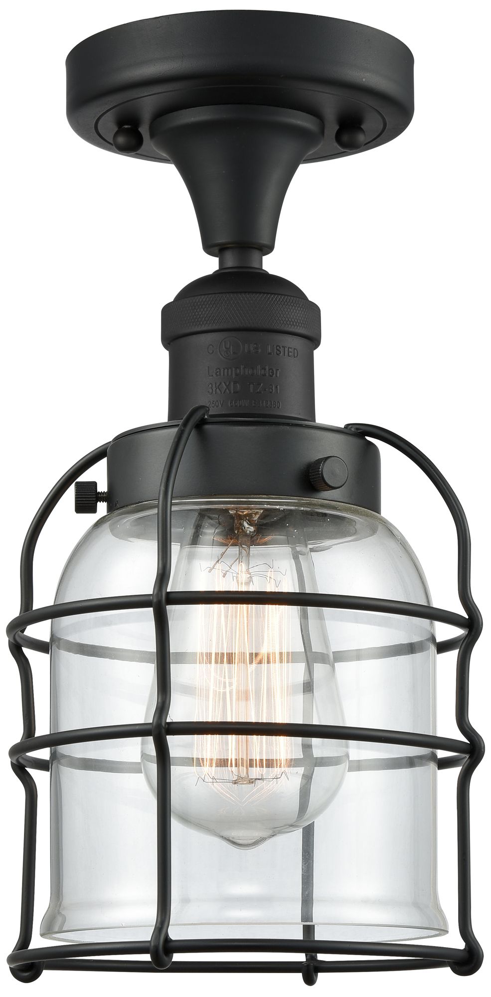 Innovations Lighting Bell Cage Black Collection