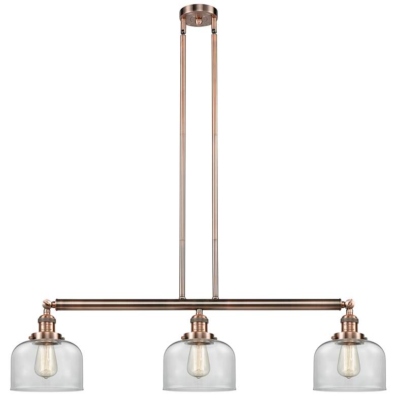 Image 1 Innovations Lighting Bell Island 41 inch 3-Light Copper Linear Chandelier