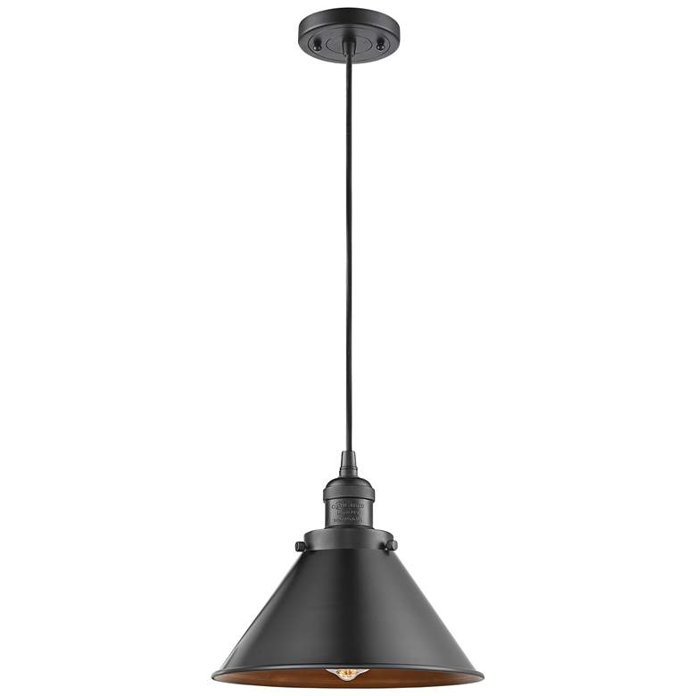Image 2 Innovations Lighting Briarcliff 10 inch Oil-Rubbed Bronze Mini Pendant