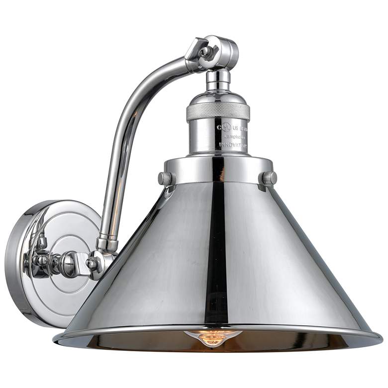 Image 1 Innovations Lighting Briarcliff 8" Chrome Finish LED Wall Sconce