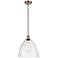 Innovations Lighting Bristol 12" Copper and Seeded Glass Pendant