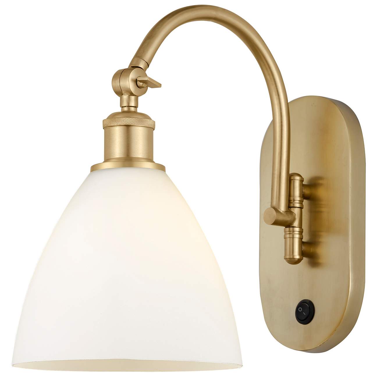 Innovations Lighting Bristol 13.3" High Satin Gold Finish Wall Light