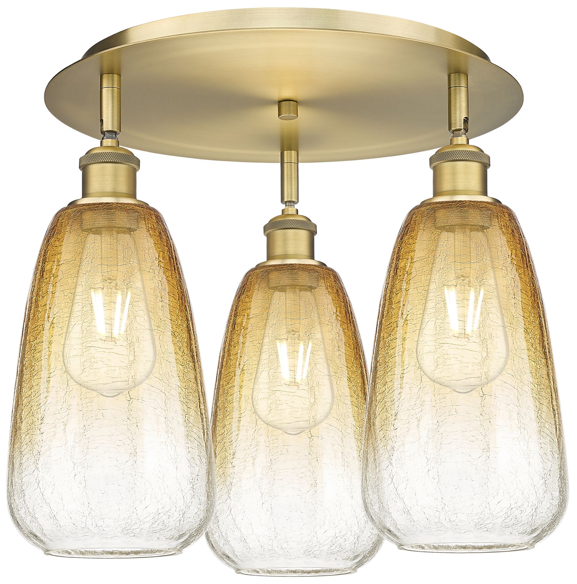 Innovations Lighting Brookhaven Almond Brass - Antique Brass Collection