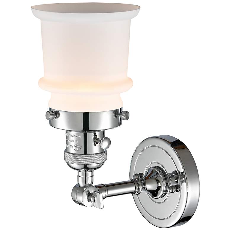 Image 3 Innovations Lighting Canton 11" High Chrome and Matte White Sconce more views