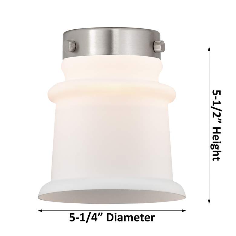 Image 4 Innovations Lighting Canton 5 1/4" Bronze and Seedy Glass Mini Pendant more views