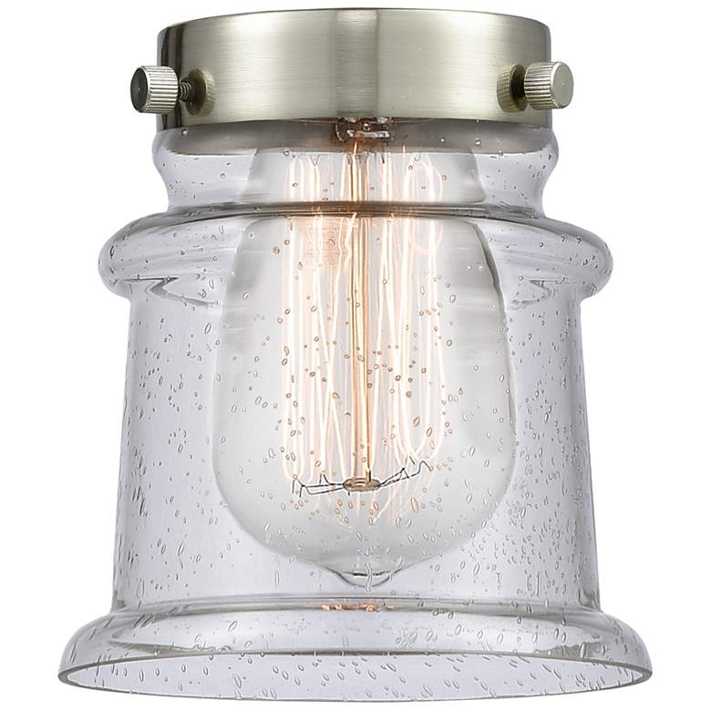 Image 7 Innovations Lighting Canton 5 1/4" Bronze and Seedy Glass Mini Pendant more views