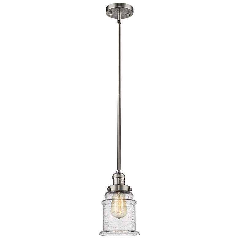 Image 2 Innovations Lighting Canton 6 1/2" Brushed Nickel Mini Pendant