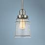 1_Innovations Lighting Canton 6 1/2" Brushed Nickel Mini Pendant