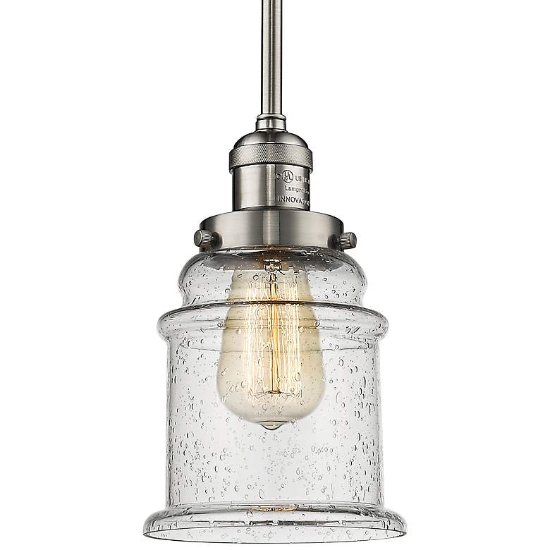 Image 4 Innovations Lighting Canton 6 1/2" Brushed Nickel Mini Pendant more views
