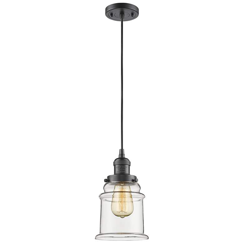 Image 2 Innovations Lighting Canton 6 1/2 inch Wide Oil-Rubbed Bronze Mini Pendant