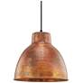 Innovations Lighting Charita 11" Burnt Copper Dome Mini Pendant