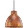 Innovations Lighting Charita 11" Burnt Copper Dome Mini Pendant