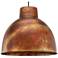 Innovations Lighting Charita 16.5" Rustic Burnt Copper Dome Pendant